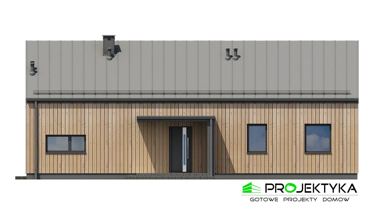 Elewacja A projektu 84,2 m²