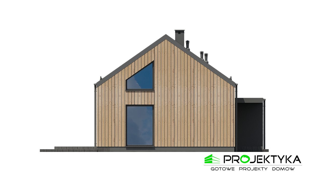 Elewacja D projektu 84,2 m²
