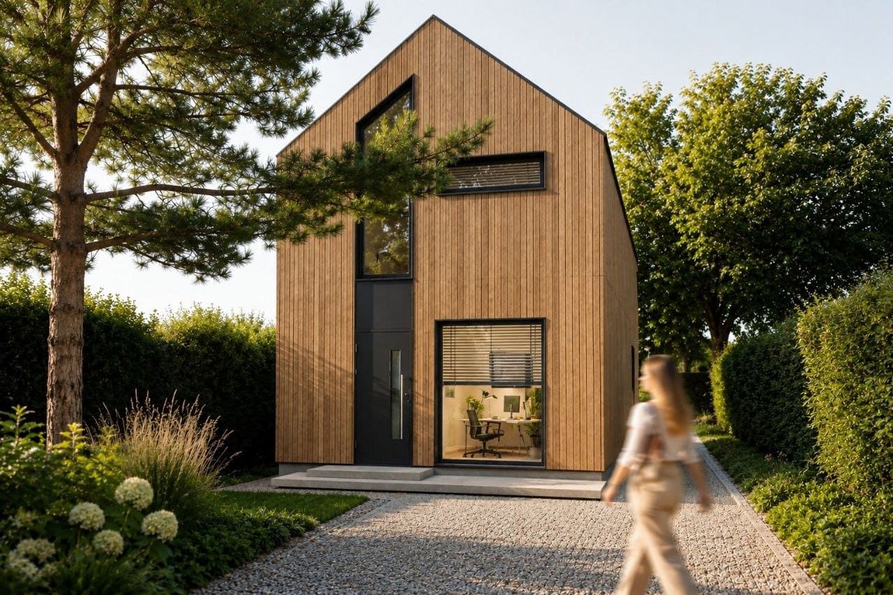 Widok zewnętrzny projektu domu całorocznego 114,5 m²